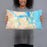 Person holding 20x12 Custom Stuart Florida Map Throw Pillow in Watercolor