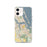 Custom Stuart Florida Map iPhone 12 Phone Case in Woodblock