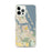 Custom Stuart Florida Map iPhone 12 Pro Max Phone Case in Woodblock