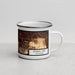 Right View Custom Studio City California Map Enamel Mug in Ember