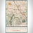 Studio City California Map Print Portrait Orientation in Woodblock Style With Shaded Background