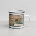 Right View Custom Studio City California Map Enamel Mug in Woodblock