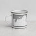 Left View Custom Sturgeon Bay Wisconsin Map Enamel Mug in Classic