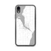 Custom iPhone XR Sturgeon Bay Wisconsin Map Phone Case in Classic