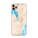 Custom iPhone 11 Pro Max Sturgeon Bay Wisconsin Map Phone Case in Watercolor