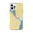 Custom iPhone 12 Pro Max Sturgeon Bay Wisconsin Map Phone Case in Woodblock