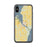 Custom iPhone X/XS Sturgeon Bay Wisconsin Map Phone Case in Woodblock
