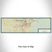 Flat View of Map Custom Suffolk Virginia Map Enamel Mug in Woodblock