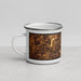 Left View Custom Sugar Land Texas Map Enamel Mug in Ember