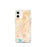 Custom Sugar Land Texas Map iPhone 12 mini Phone Case in Watercolor