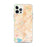 Custom Sugar Land Texas Map iPhone 12 Pro Max Phone Case in Watercolor