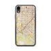 Custom Sugar Land Texas Map Phone Case in Woodblock