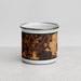 Front View Custom Sullivan Missouri Map Enamel Mug in Ember