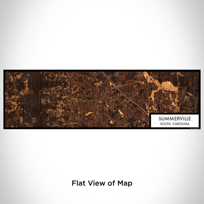 Flat View of Map Custom Summerville South Carolina Map Enamel Mug in Ember