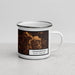 Right View Custom Summerville South Carolina Map Enamel Mug in Ember