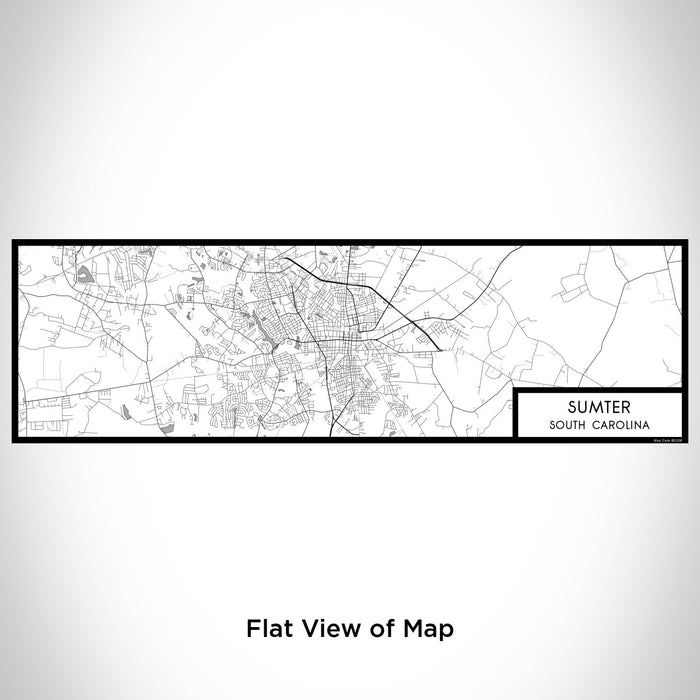 Flat View of Map Custom Sumter South Carolina Map Enamel Mug in Classic