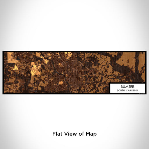 Flat View of Map Custom Sumter South Carolina Map Enamel Mug in Ember