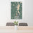 24x36 Sunapee New Hampshire Map Print Portrait Orientation in Afternoon Style Behind 2 Chairs Table and Potted Plant