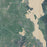 Sunapee New Hampshire Map Print in Afternoon Style Zoomed In Close Up Showing Details