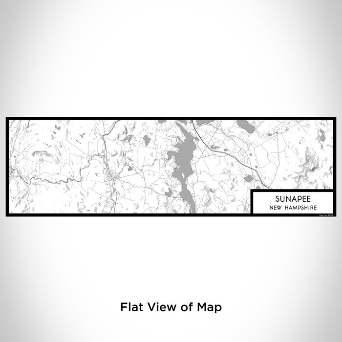 Flat View of Map Custom Sunapee New Hampshire Map Enamel Mug in Classic