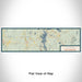 Flat View of Map Custom Sunapee New Hampshire Map Enamel Mug in Woodblock