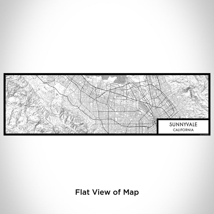 Flat View of Map Custom Sunnyvale California Map Enamel Mug in Classic