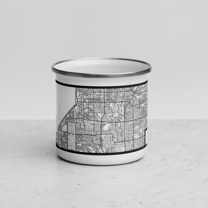 Front View Custom Sunrise Florida Map Enamel Mug in Classic