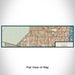 Flat View of Map Custom Sunrise Florida Map Enamel Mug in Woodblock