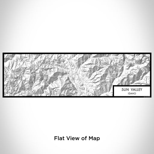 Flat View of Map Custom Sun Valley Idaho Map Enamel Mug in Classic