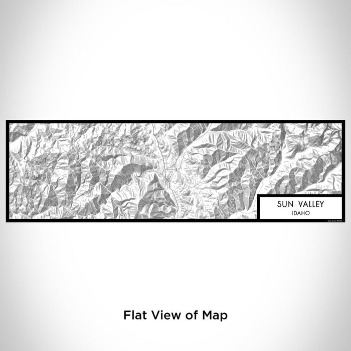 Flat View of Map Custom Sun Valley Idaho Map Enamel Mug in Classic