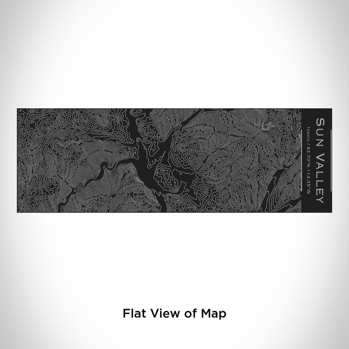 Rendered View of Sun Valley Idaho Map Engraving on 10oz Stainless Steel Insulated Cup with Sliding Lid in Black