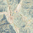 Sun Valley Idaho Map Print in Woodblock Style Zoomed In Close Up Showing Details