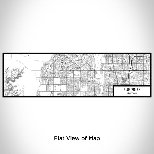 Flat View of Map Custom Surprise Arizona Map Enamel Mug in Classic