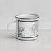 Left View Custom Surprise Arizona Map Enamel Mug in Classic