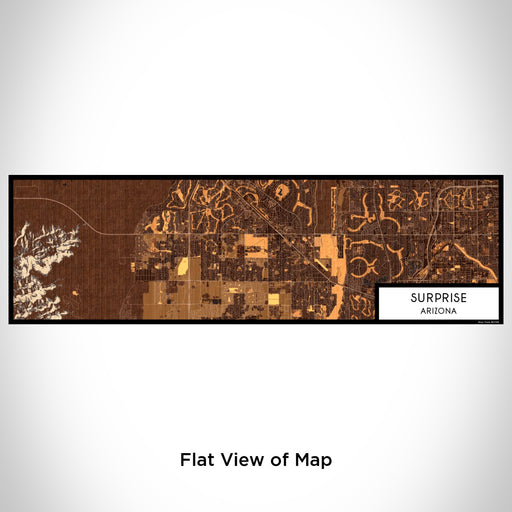 Flat View of Map Custom Surprise Arizona Map Enamel Mug in Ember