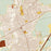 Sweetwater Texas Map Print in Woodblock Style Zoomed In Close Up Showing Details