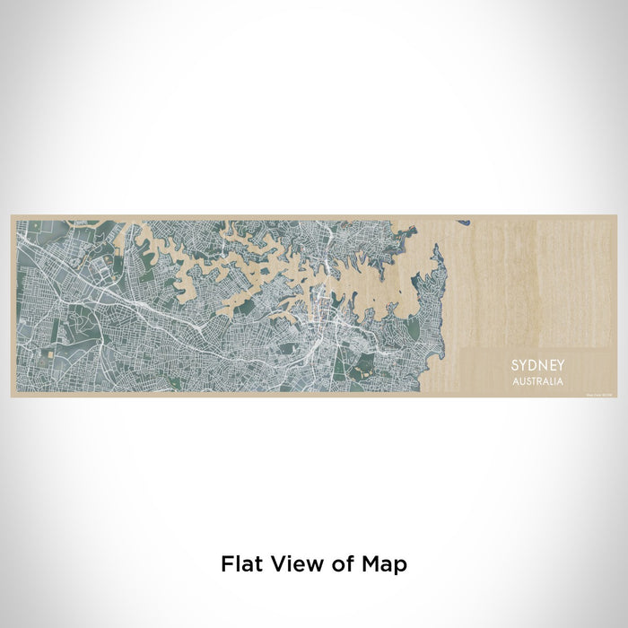 Flat View of Map Custom Sydney Australia Map Enamel Mug in Afternoon