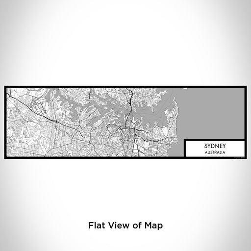 Flat View of Map Custom Sydney Australia Map Enamel Mug in Classic