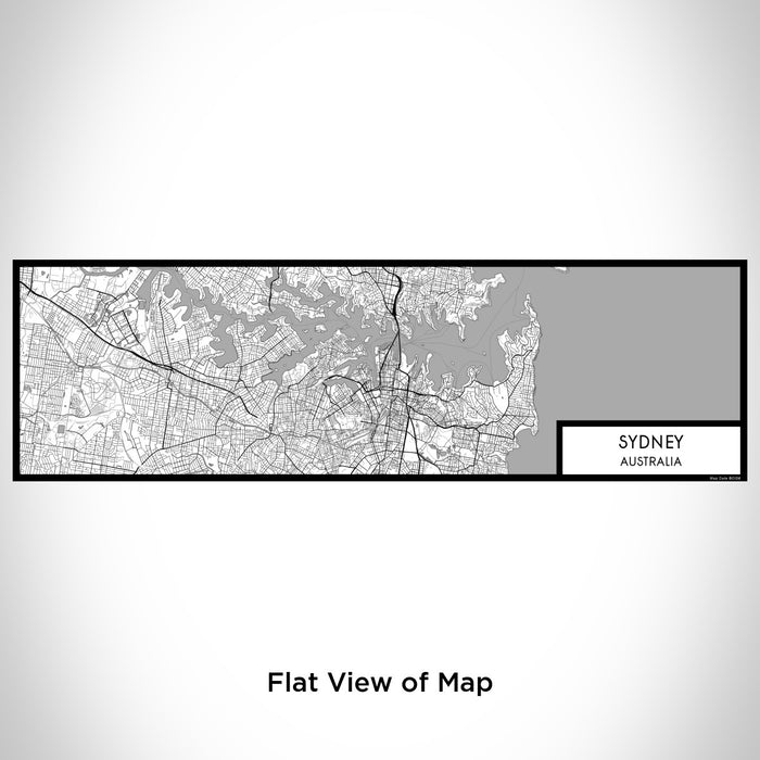 Flat View of Map Custom Sydney Australia Map Enamel Mug in Classic