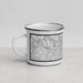 Left View Custom Sydney Australia Map Enamel Mug in Classic