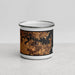Front View Custom Sydney Australia Map Enamel Mug in Ember