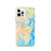 Custom iPhone 12 Pro Sydney Australia Map Phone Case in Watercolor