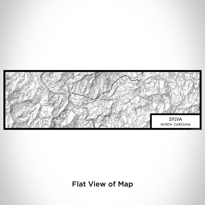 Flat View of Map Custom Sylva North Carolina Map Enamel Mug in Classic