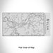 Rendered View of Sylva North Carolina Map Engraving on 17oz Stainless Steel Insulated Cola Bottle