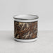 Front View Custom Sylva North Carolina Map Enamel Mug in Ember