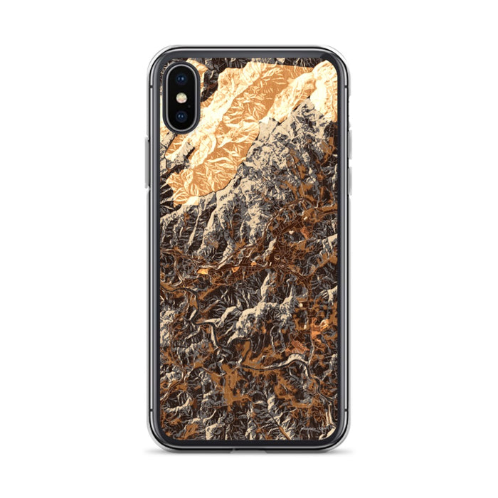 Custom Sylva North Carolina Map Phone Case in Ember