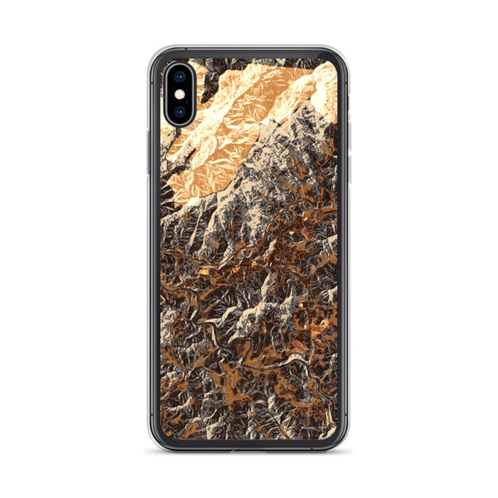 Custom Sylva North Carolina Map Phone Case in Ember