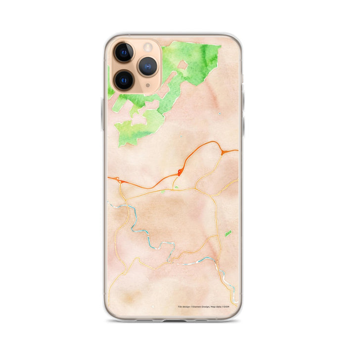 Custom Sylva North Carolina Map Phone Case in Watercolor