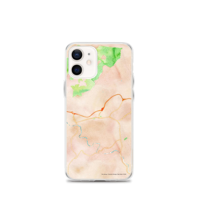 Custom Sylva North Carolina Map iPhone 12 mini Phone Case in Watercolor