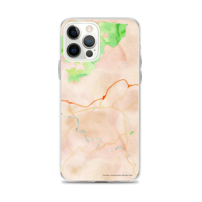 Custom Sylva North Carolina Map iPhone 12 Pro Max Phone Case in Watercolor
